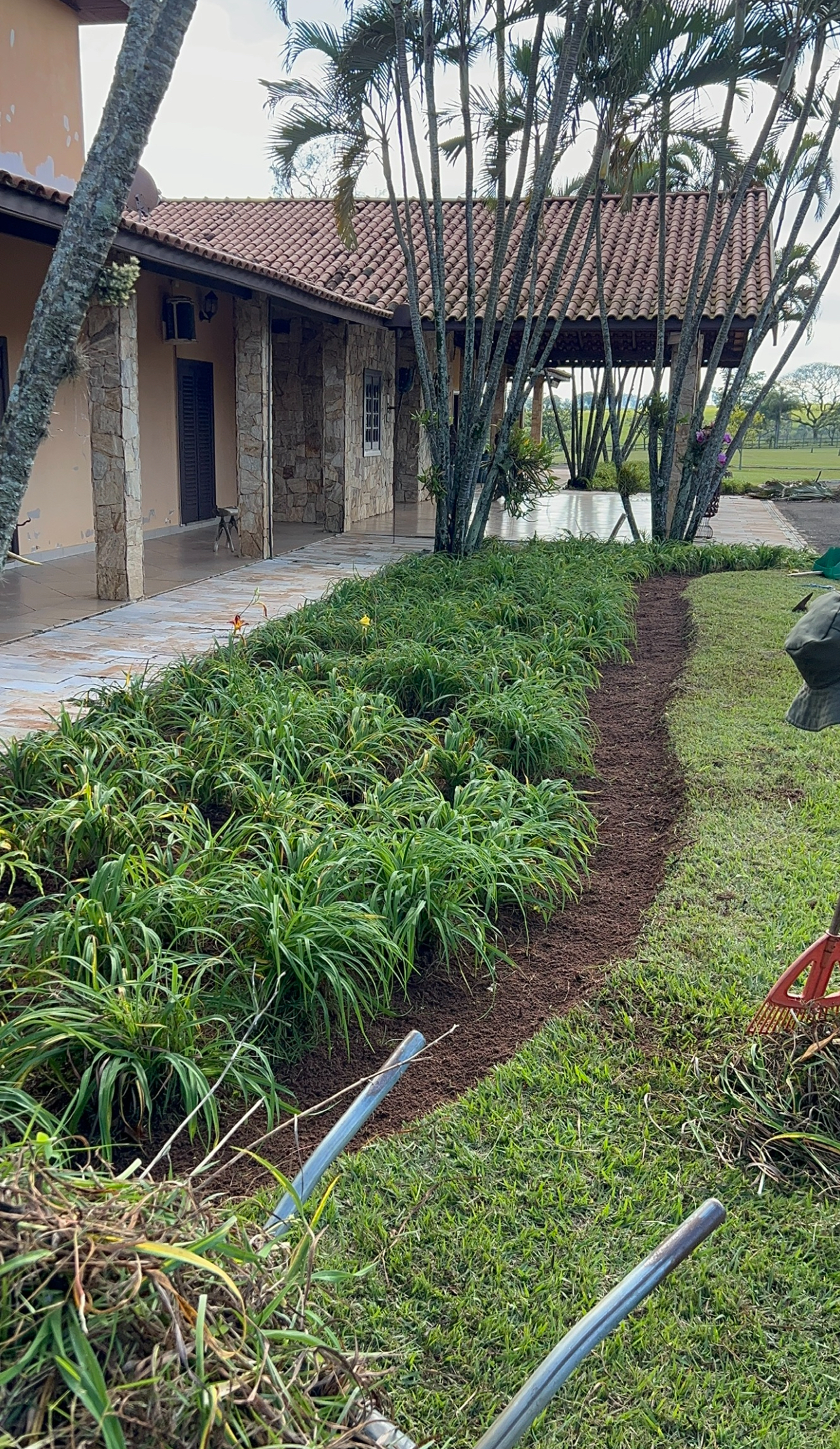 Canteiro cuidado pela Good Garden na Fazenda São Jorge